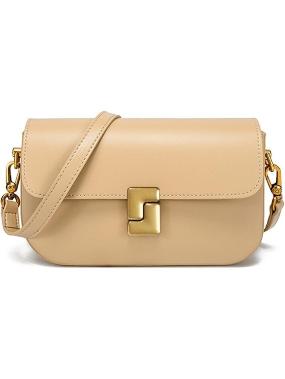 〽️Women's Almond Leather Removable Strap Handle Sling Backpack Crossbody Bags